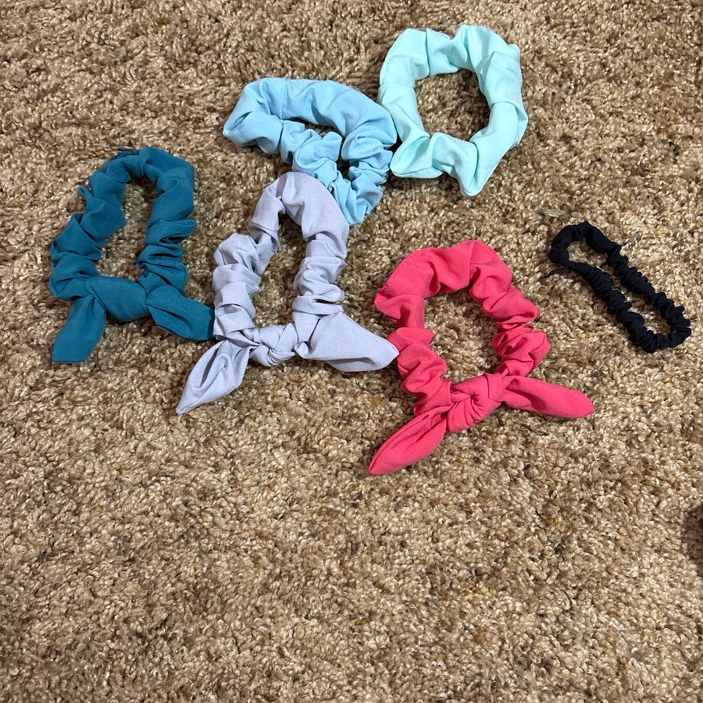 Colorful Kids Hair Scrunchies Set